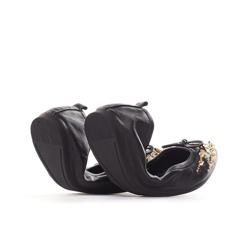 Giày Bệt Nữ Pazzion 860-12 - BLACK - Màu Đen Size 35-4
